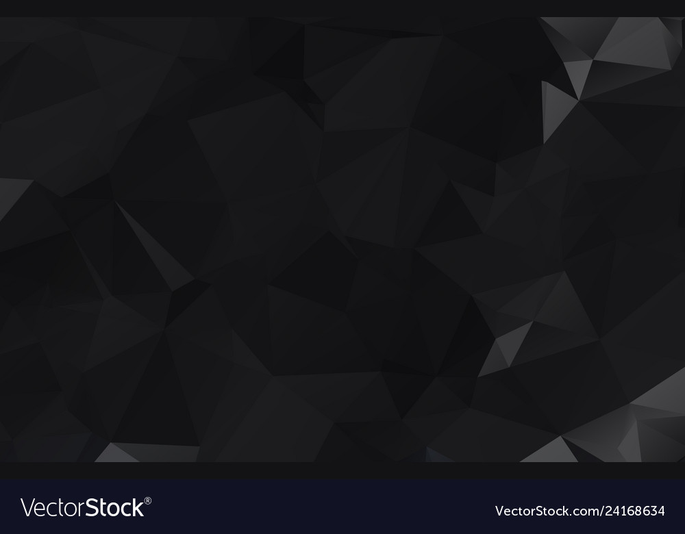 Black background abstract triangle texture