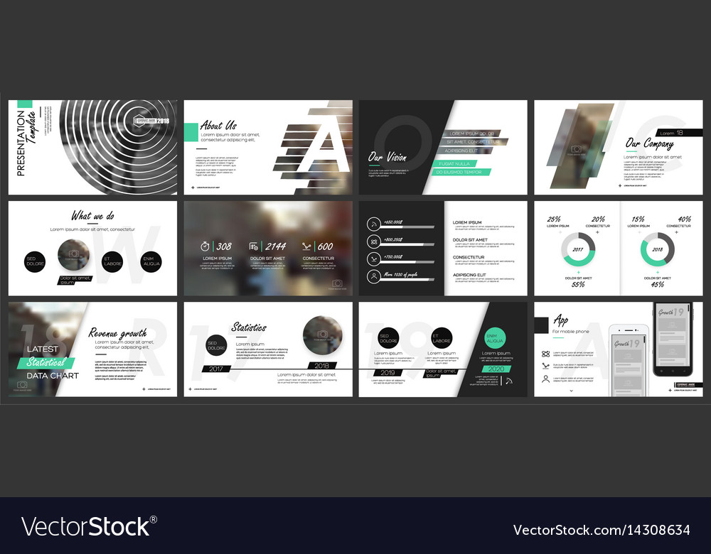 Elements for presentation templates Royalty Free Vector