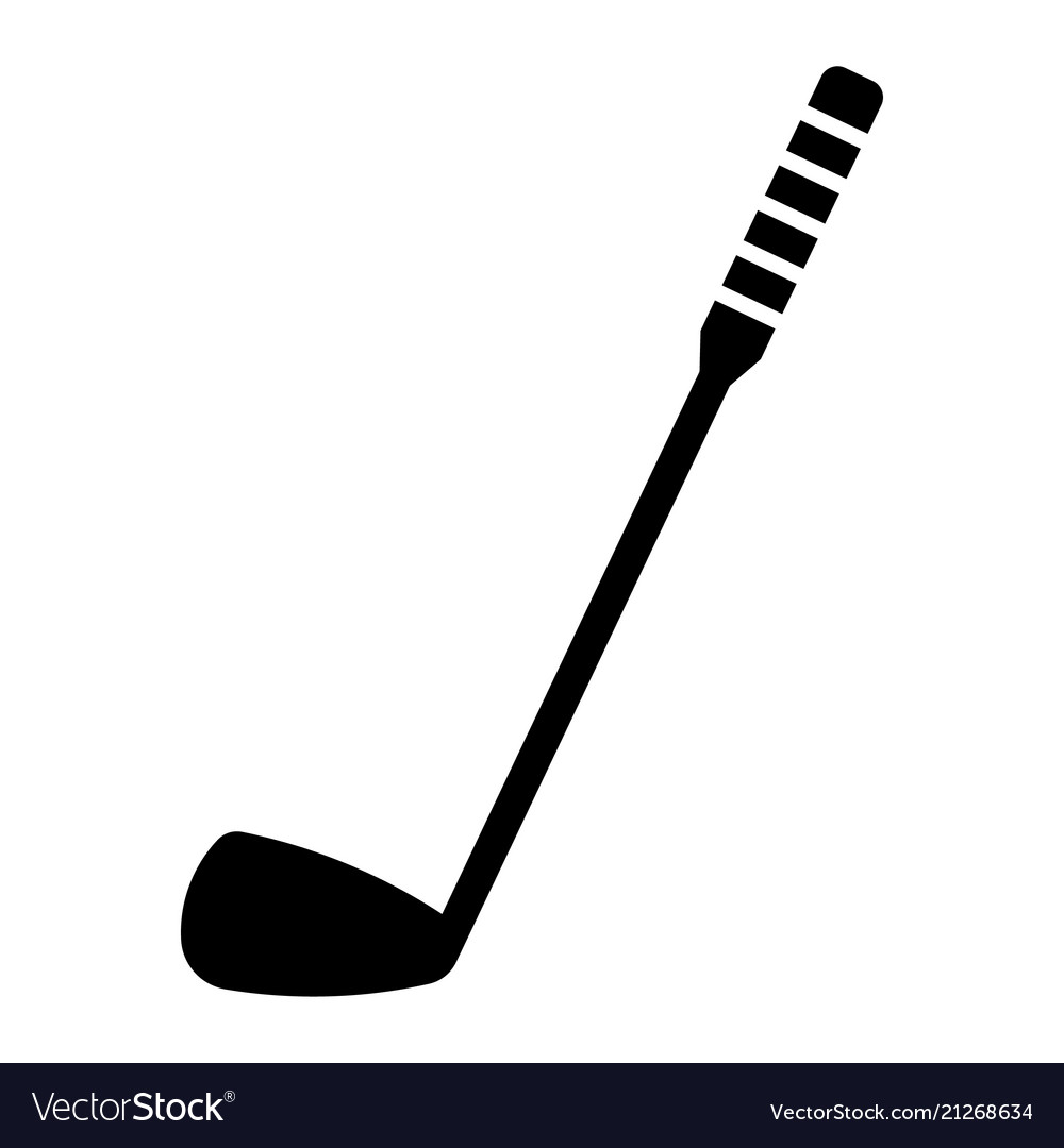 Glyph beautiful golf club icon Royalty Free Vector Image