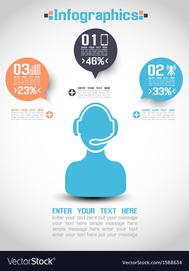 Infographic modern style web element ranking