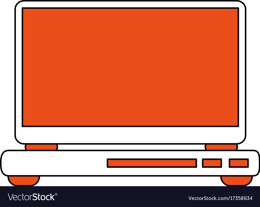 Laptop computer frontview icon image