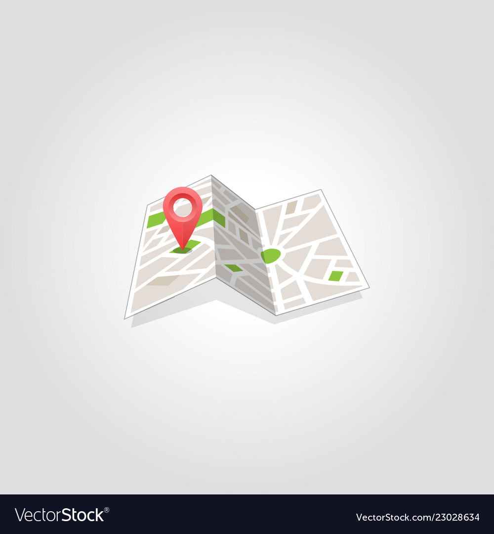 Map marker pointer with road icon design vector image Map marker pointer with road icon design