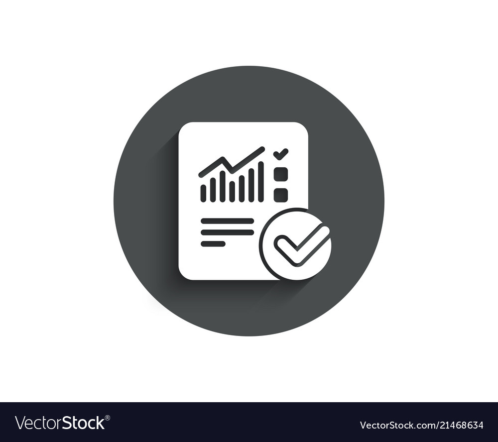 Report document simple icon checklist