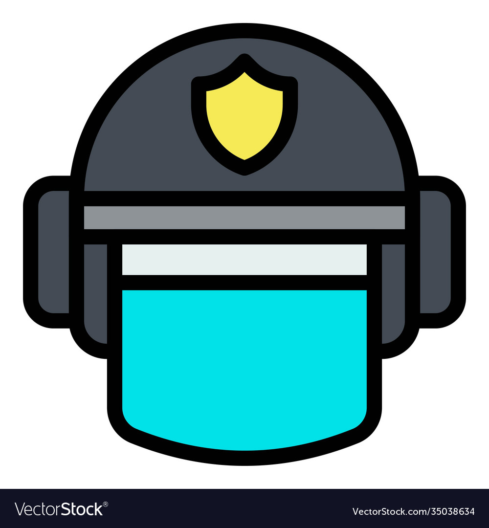 Riot protection helmet icon protest related