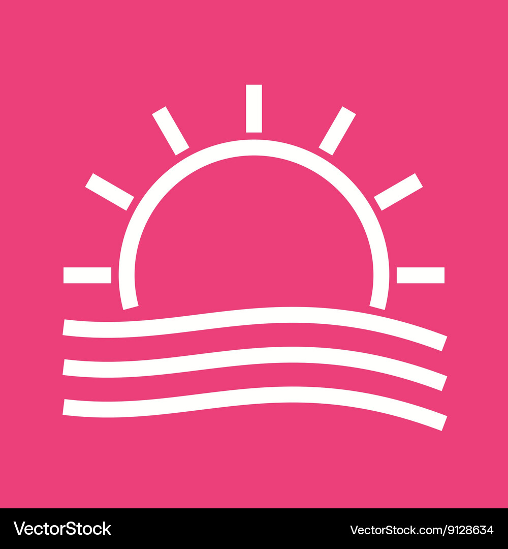 Sunset Royalty Free Vector Image - VectorStock