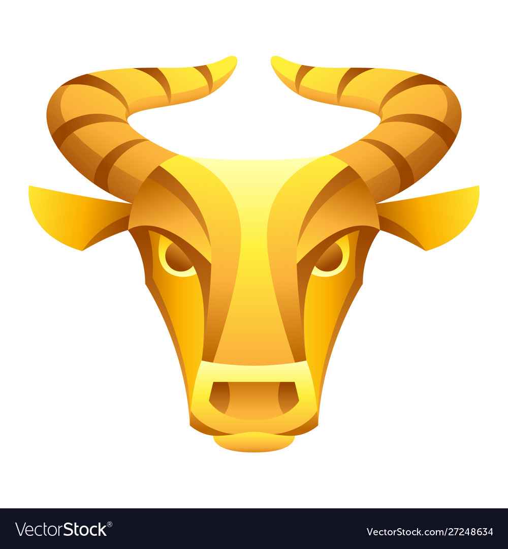 Taurus zodiac sign golden horoscope symbol Vector Image Taurus zodiac sign golden horoscope symbol Vector Image