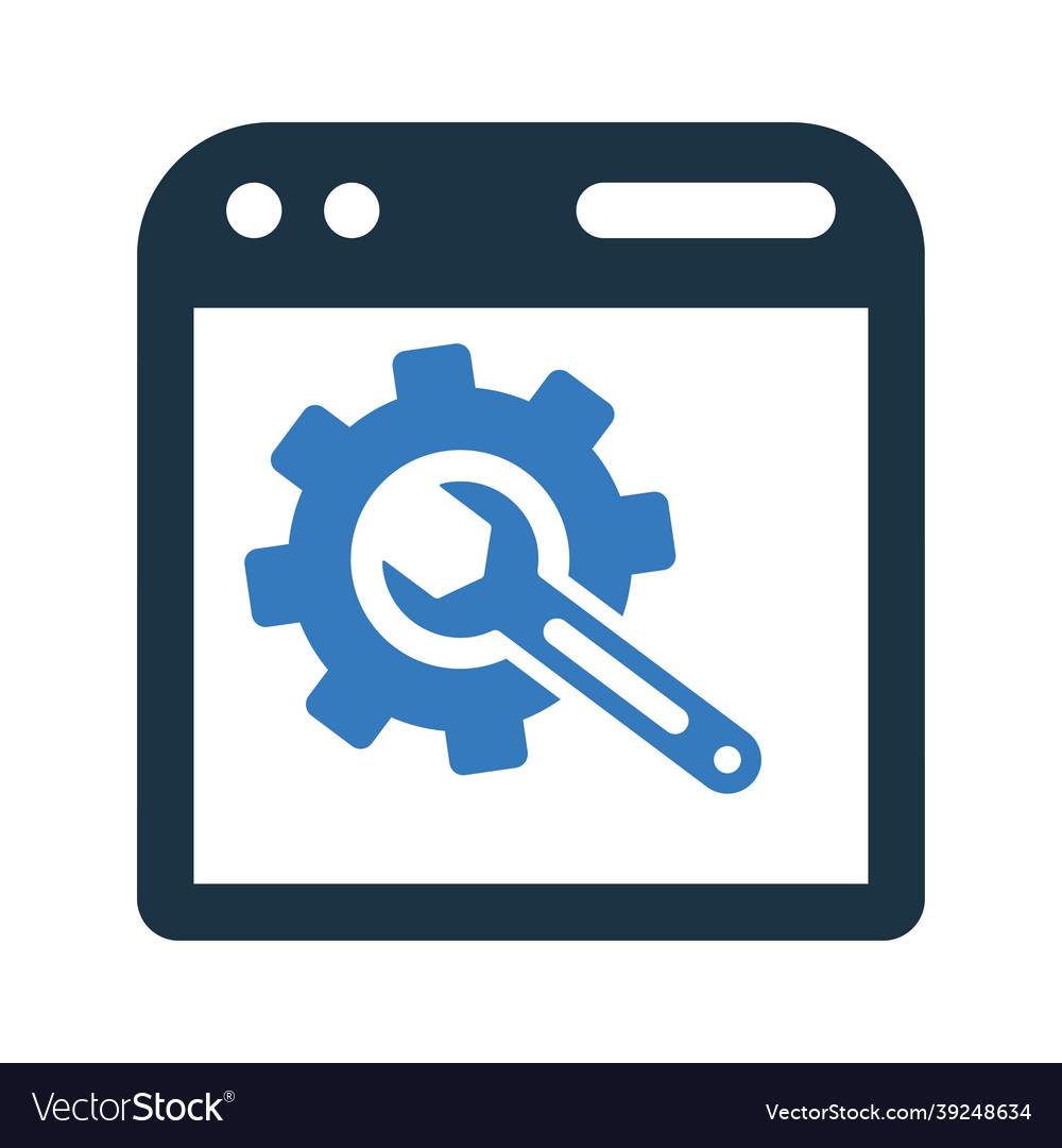 Website configuration setting icon simple