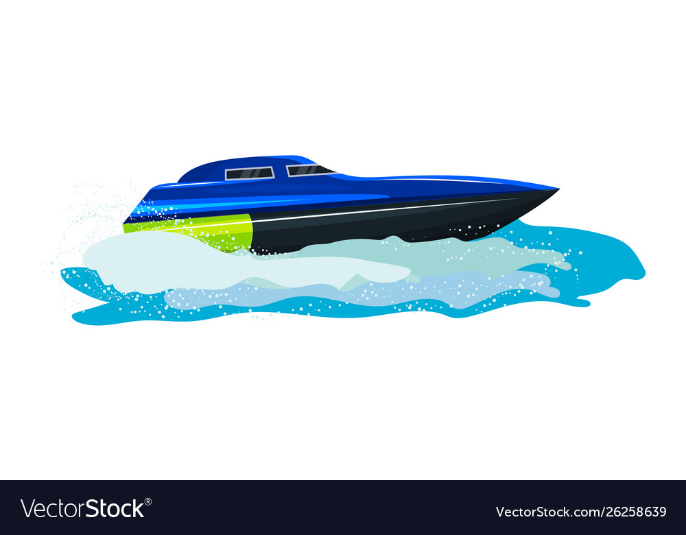 Boat speed motorboat yacht traveling