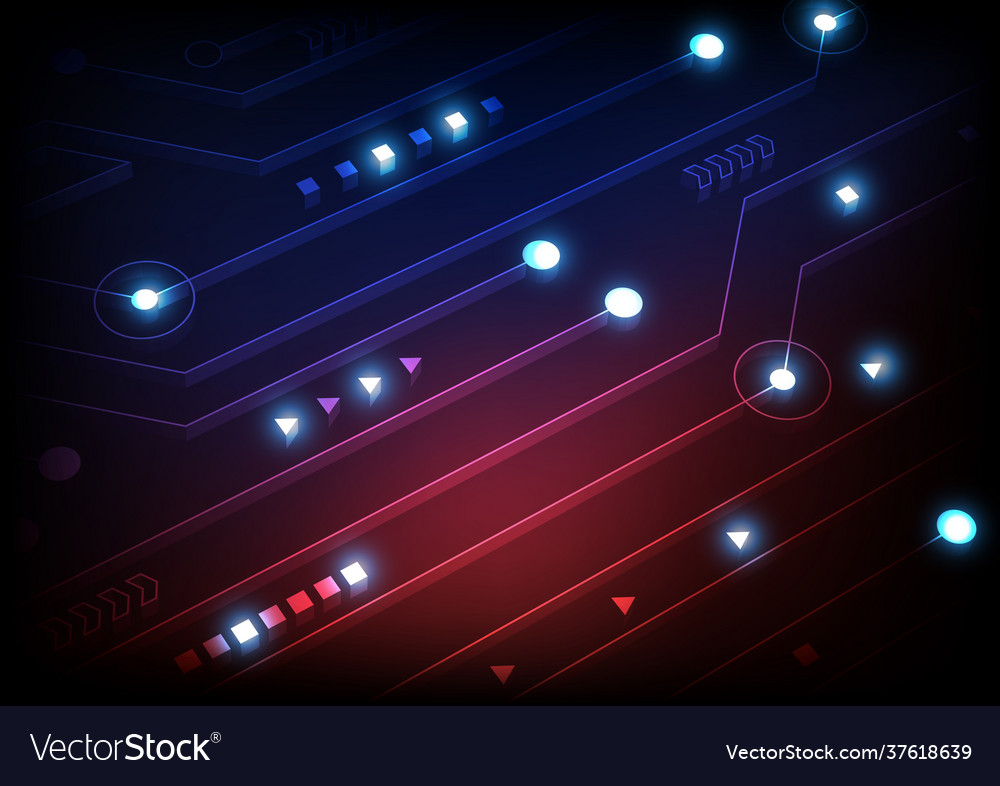 Circuit technology background with hi-tech digital vector image Circuit technology background with hi-tech digital