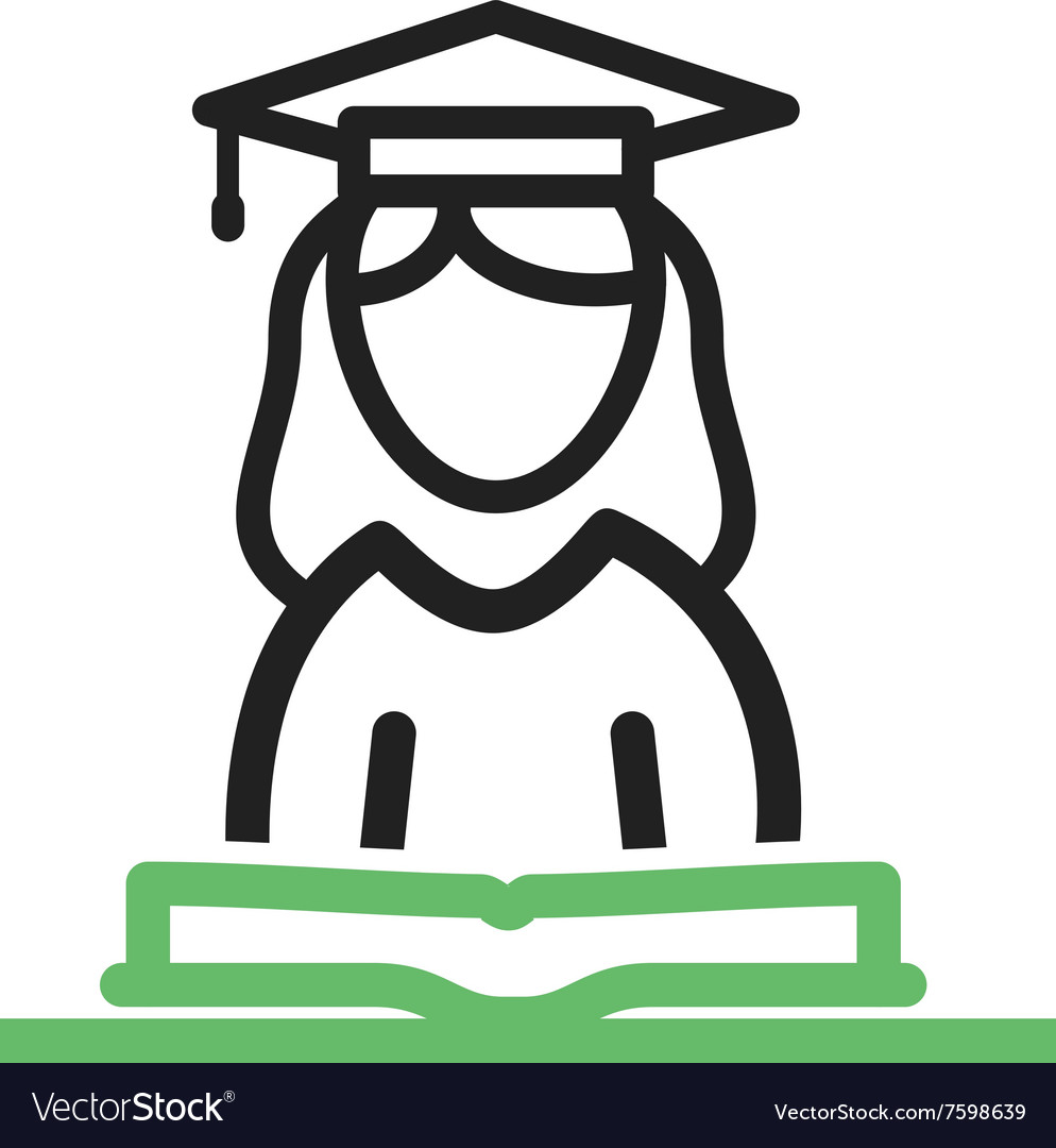 Female student Royalty Free Vector Image - VectorStock