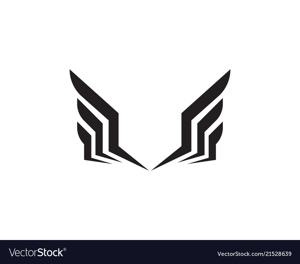 Flacon wing template icons design Royalty Free Vector Image