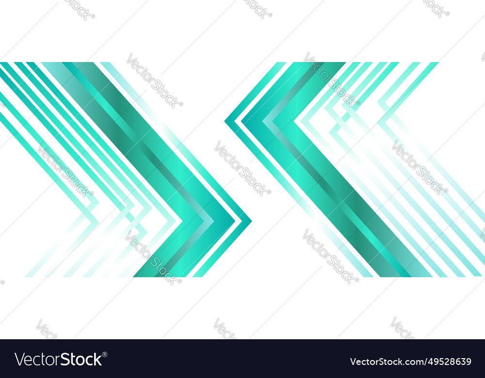 Futuristic green arrow gradient background