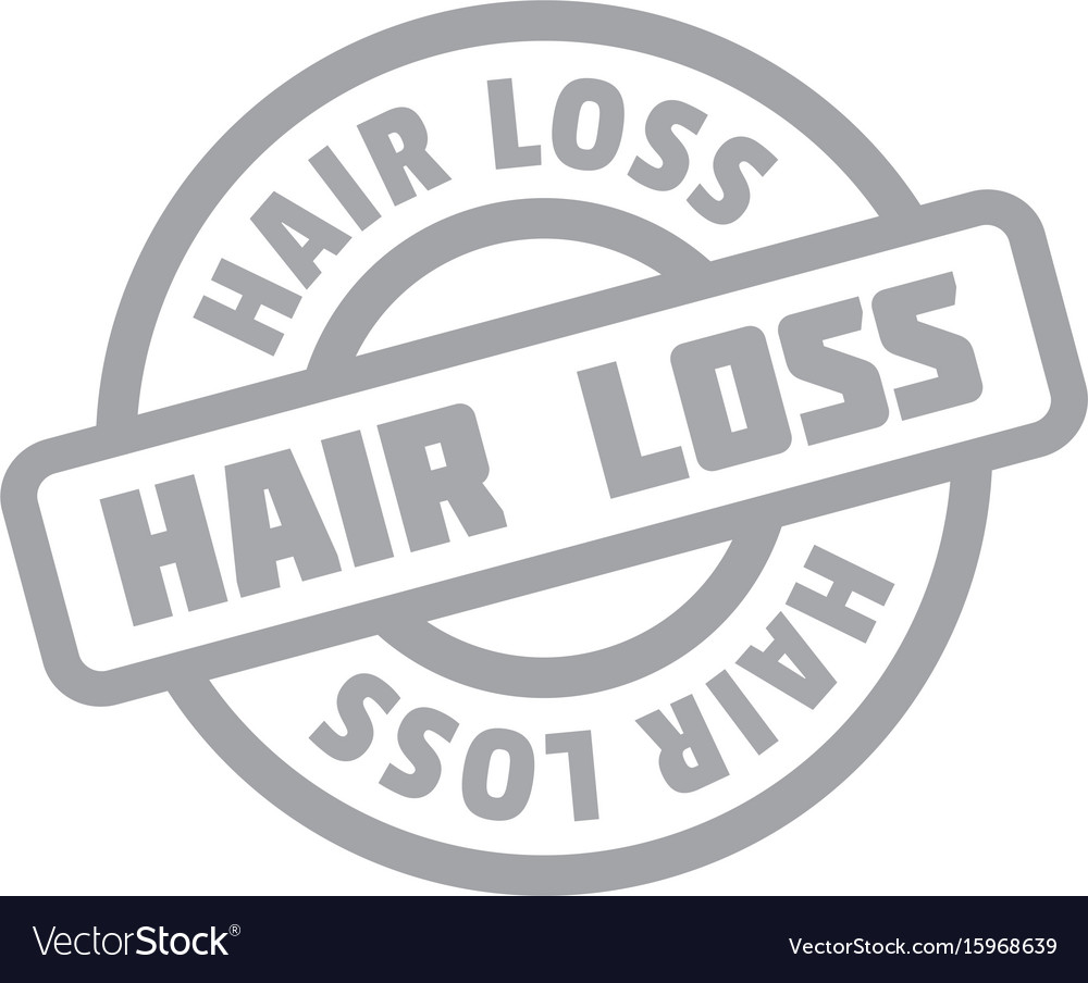 Hair loss rubber stamp