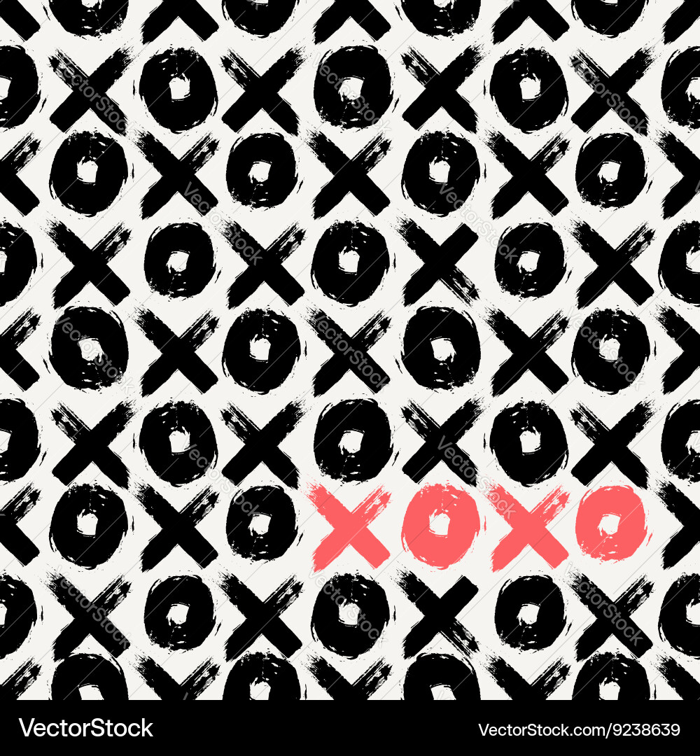 Hand Drawn Abstract Seamless Pattern Royalty Free Vector