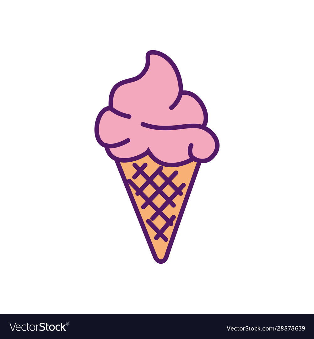 Isolated ice cream design Royalty Free Vector Image