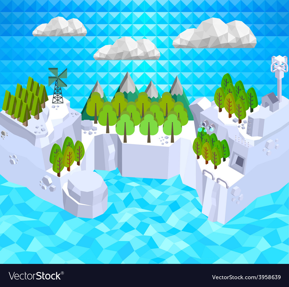 Low poly islands