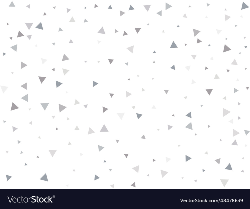 Matrixsilver triangular confetti vector image Matrixsilver triangular confetti
