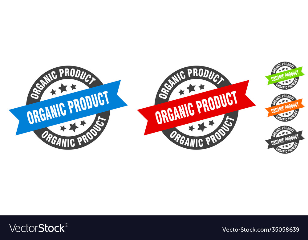 Organic product stamp round