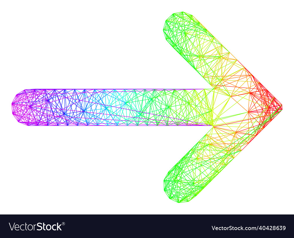 Rainbow net right arrow