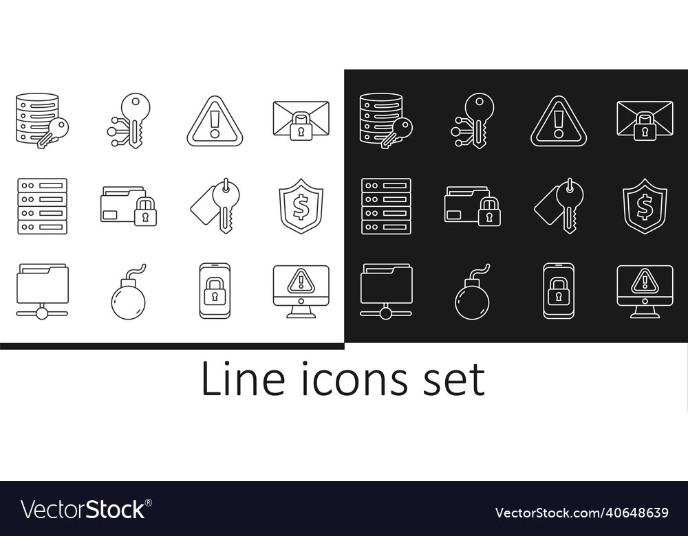 Set line monitor with exclamation mark shield