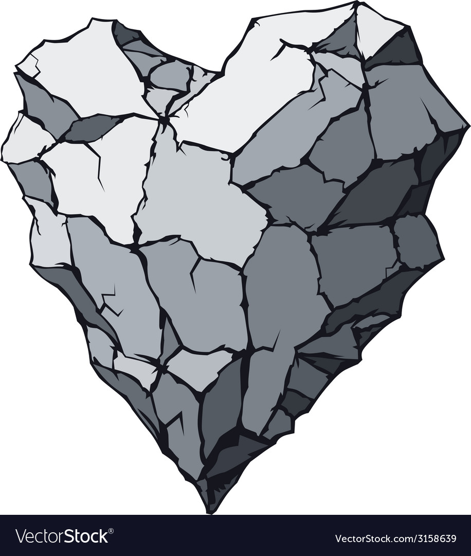 stone-heart-royalty-free-vector-image-vectorstock