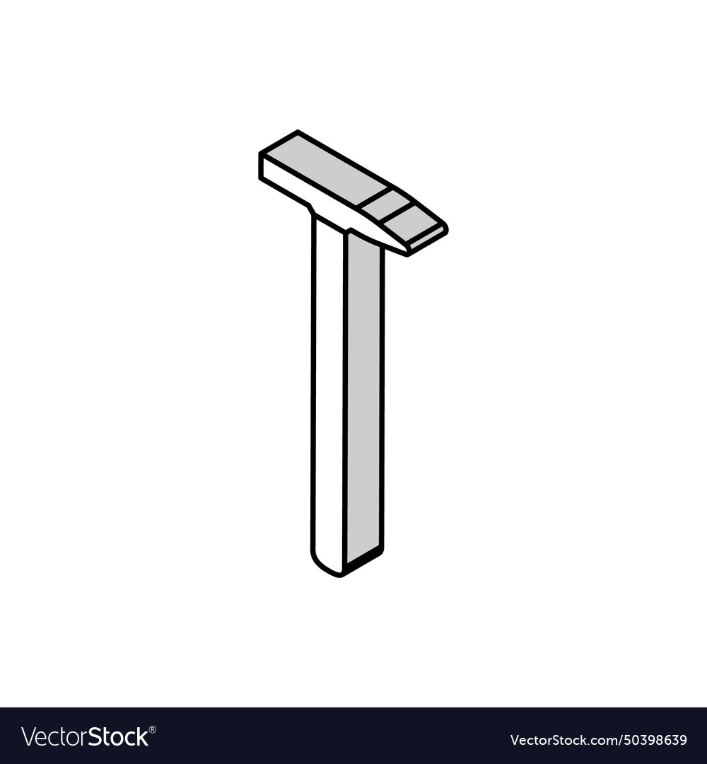 Tack hammer tool isometric icon