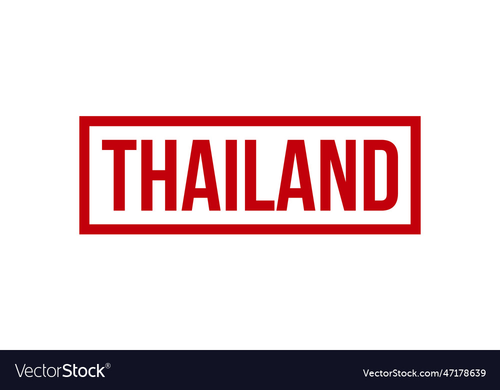 Thailand rubber stamp seal Royalty Free Vector Image