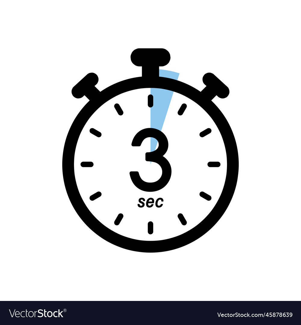 Three Second Timer Icon