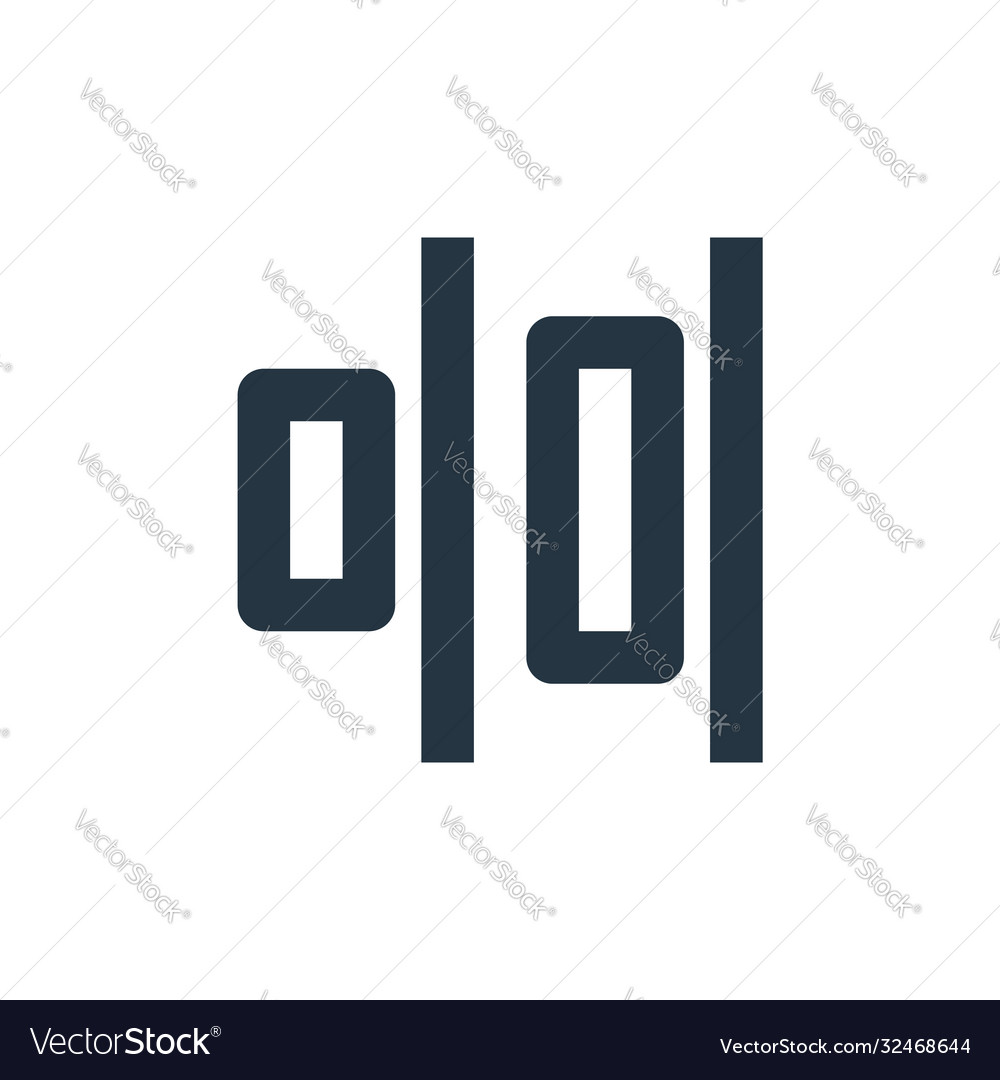 Align icon editable stroke linear