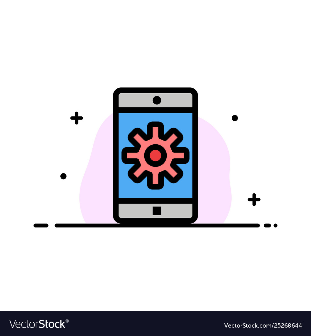 Application mobile setting Vector Image Application mobile setting