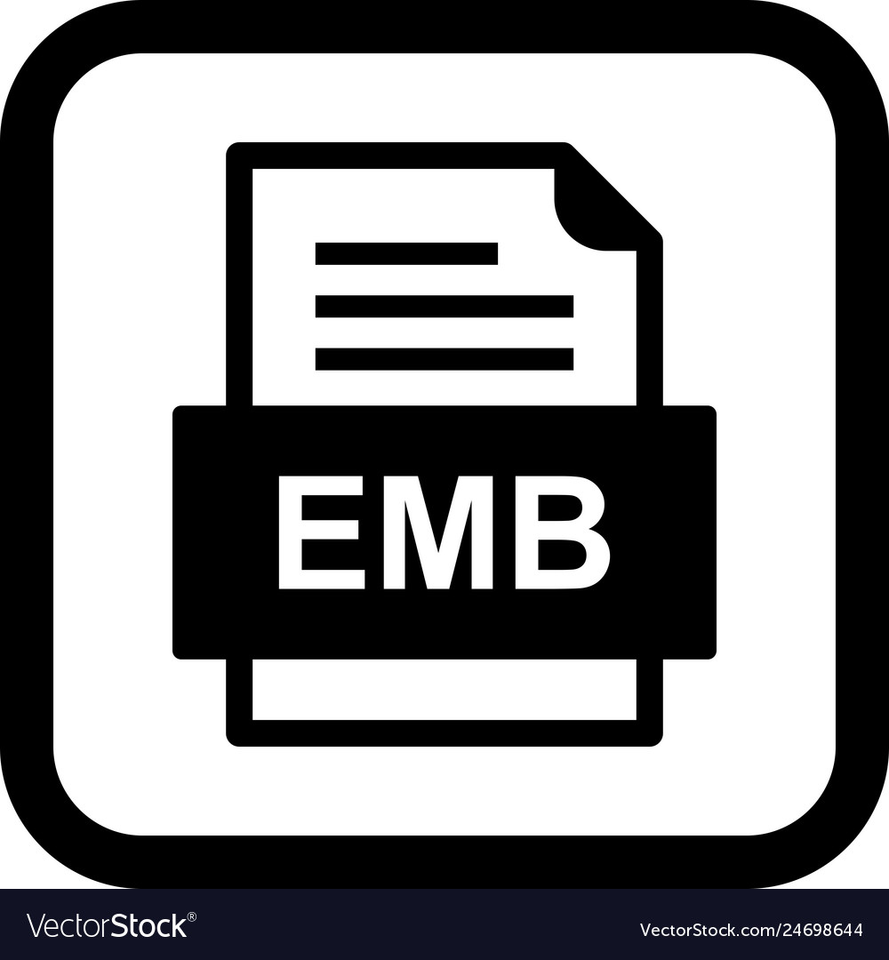 Emb file document icon