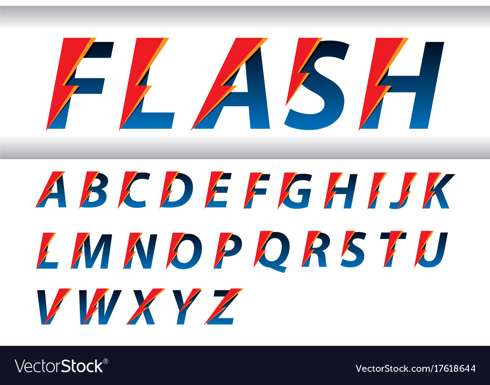 Flash speed alphabet