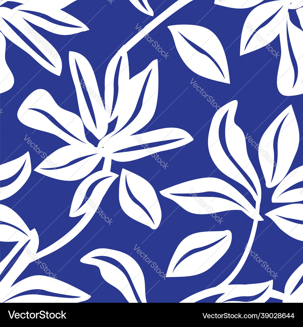 Floral seamless pattern background Royalty Free Vector Image