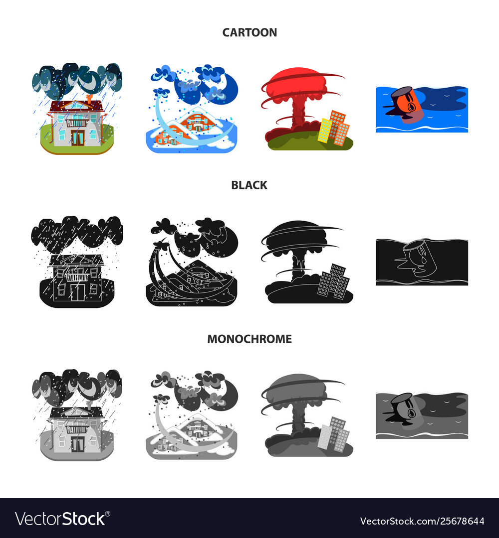 Isolated object weather and distress symbol vector image Isolated object weather and distress symbol
