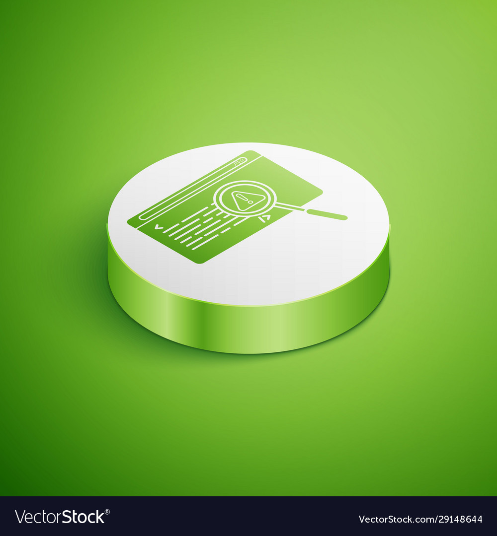 Isometric system bug concept icon isolated vector image Isometric system bug concept icon isolated
