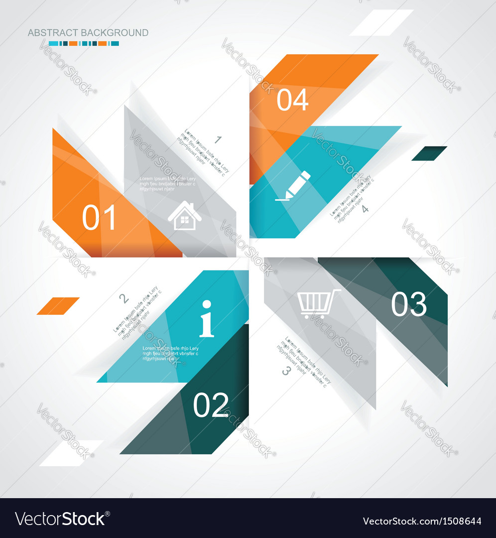 Modern infographics template style vector image