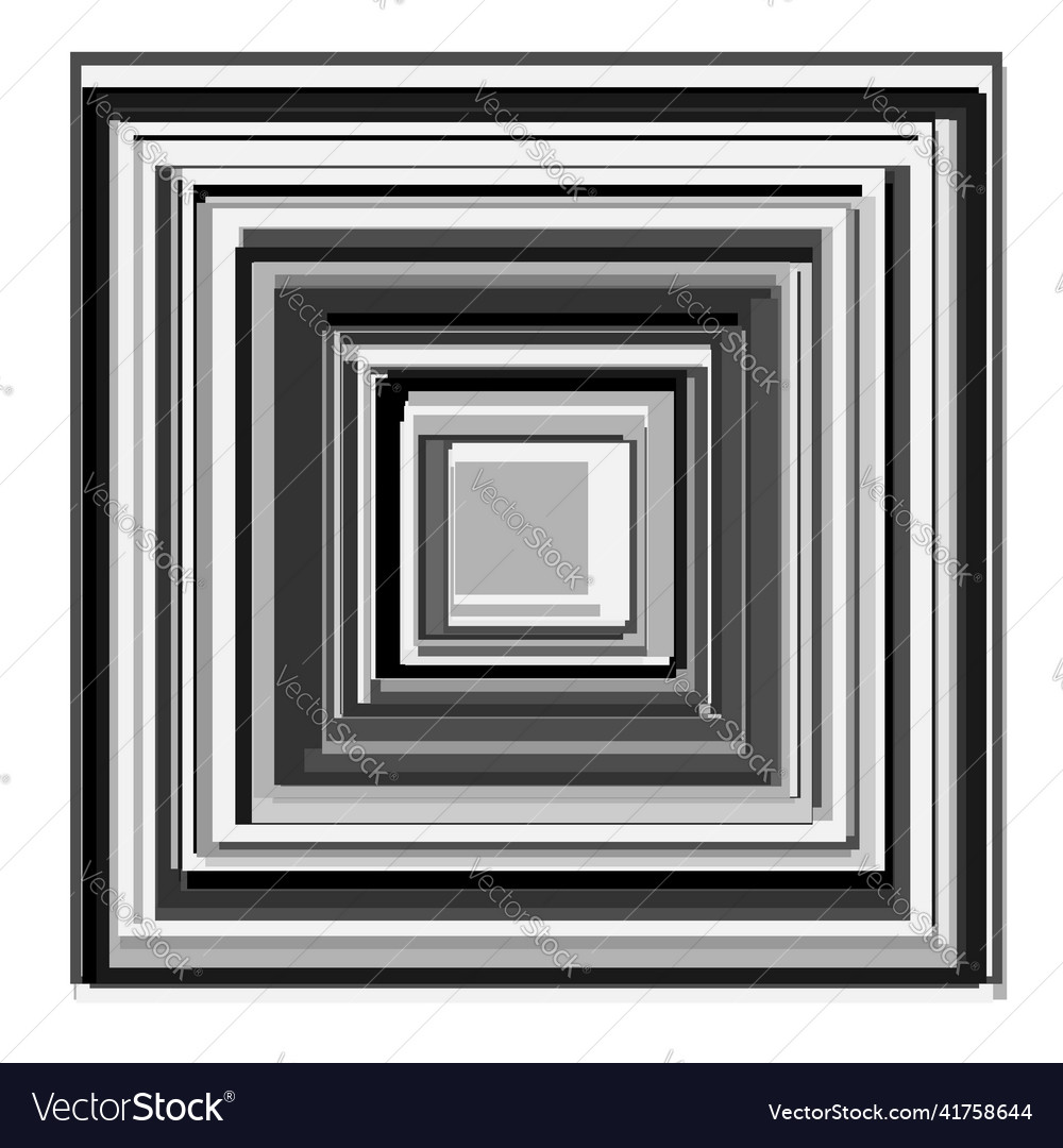 Overlapping random squares abstract grayscale