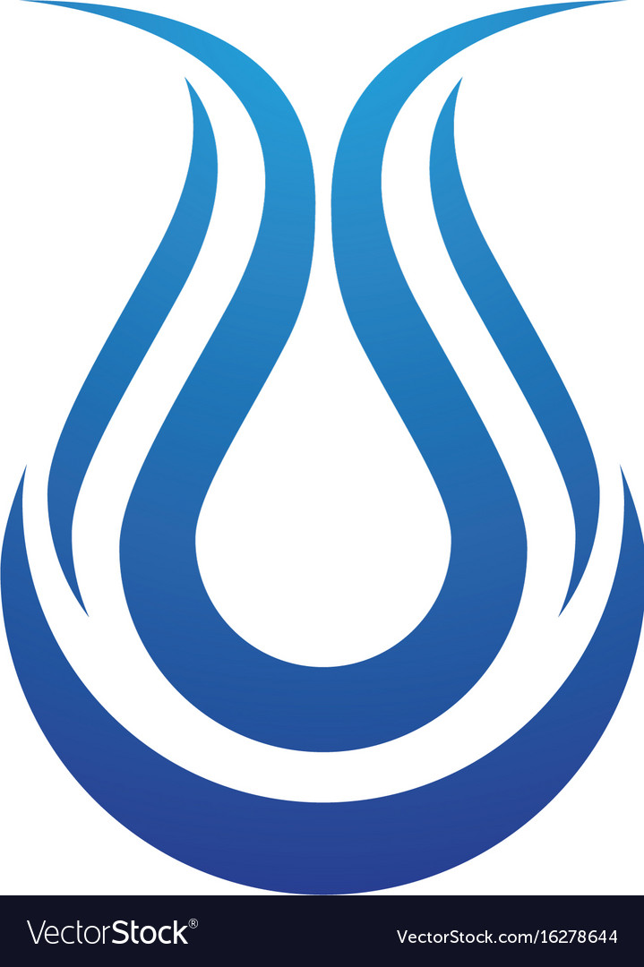 Water drop logo template design