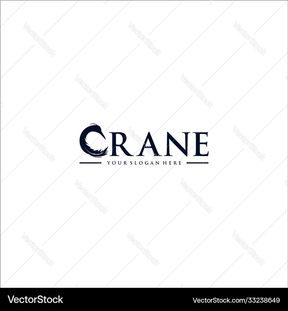 Crane logo Royalty Free Vector Image - VectorStock