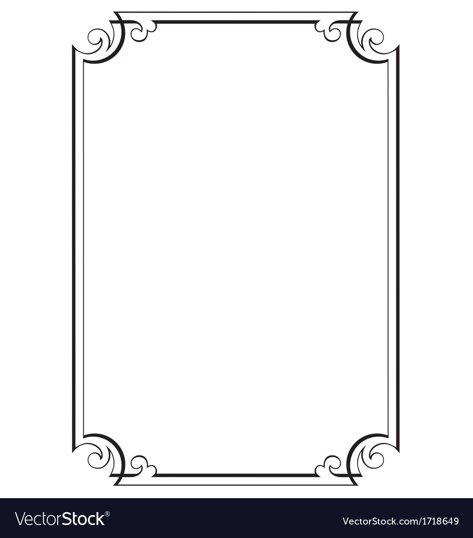 black and white page borders free