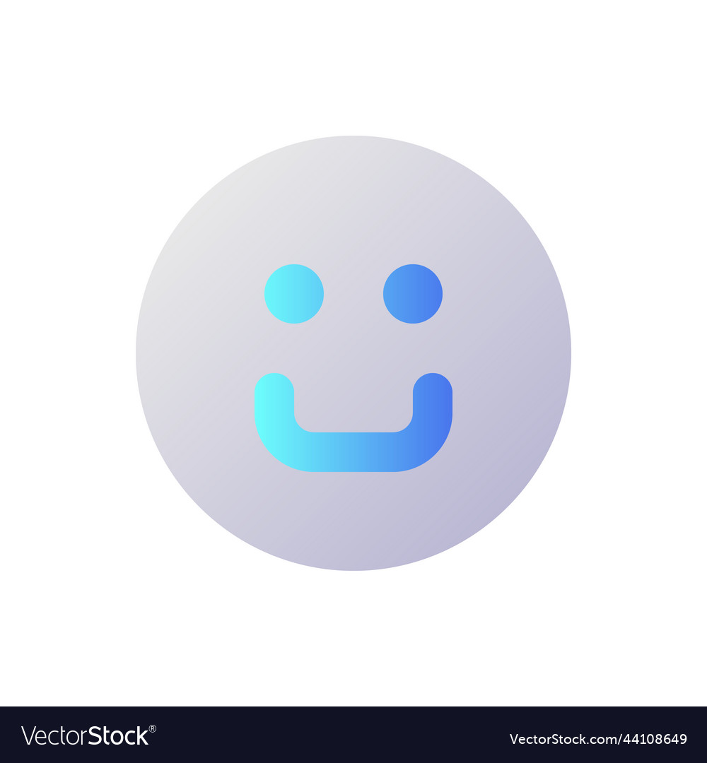 Emoticon pixel perfect flat gradient two-color ui vector image Emoticon pixel perfect flat gradient two-color ui