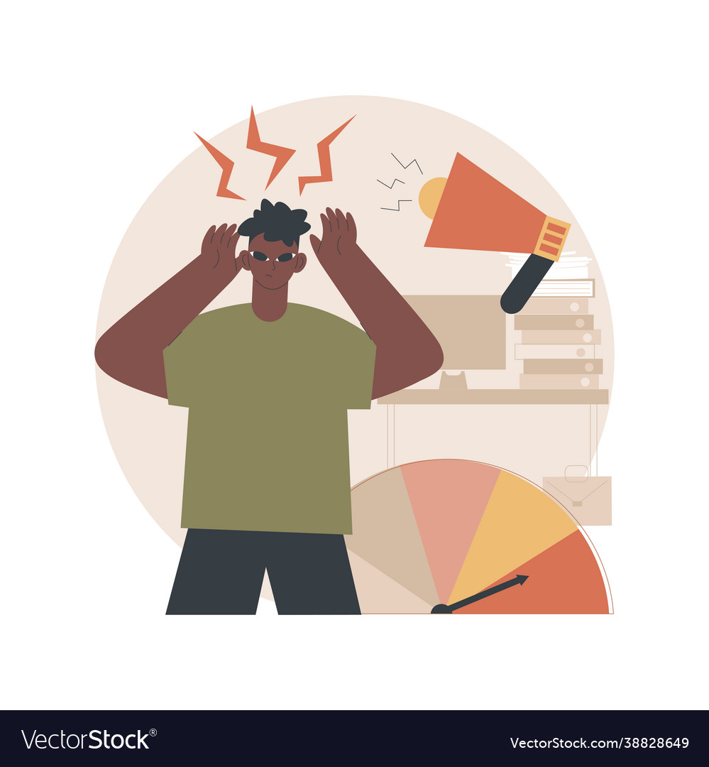 high-stress-levels-abstract-concept-royalty-free-vector