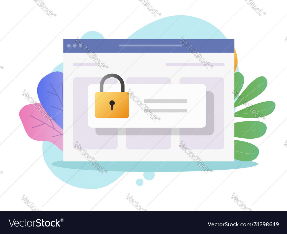 Password private access to website or web login