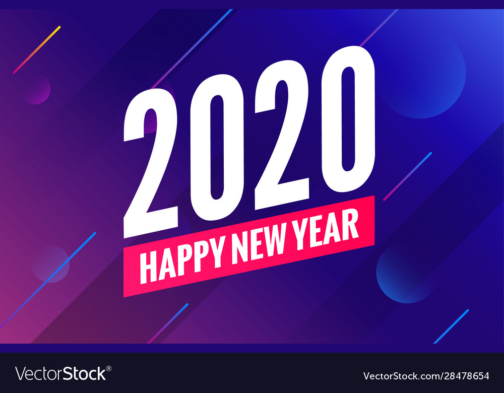 2020 new year happy eve party background