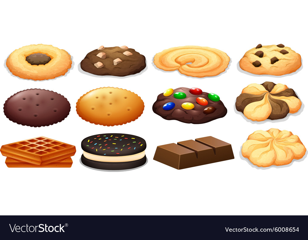 Cookies and chocolate bar