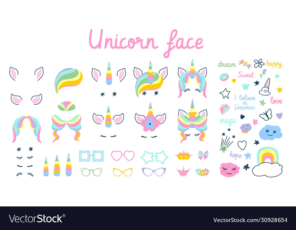 Cute Masks & Unicorn Faces