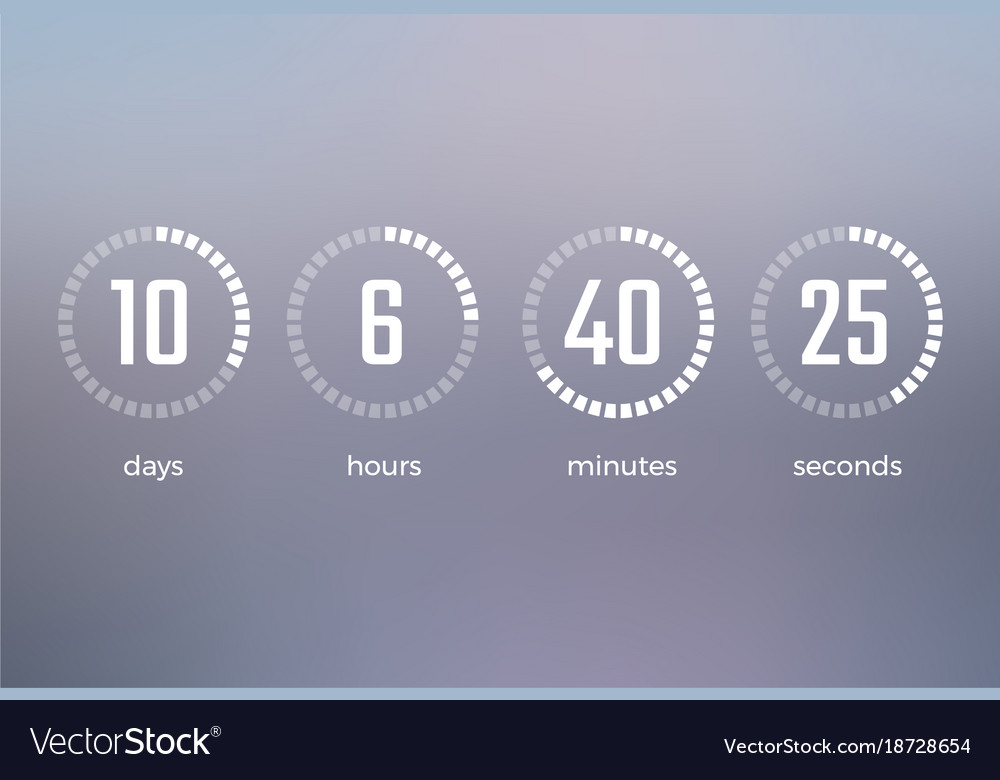 days-hours-minutes-seconds-royalty-free-vector-image