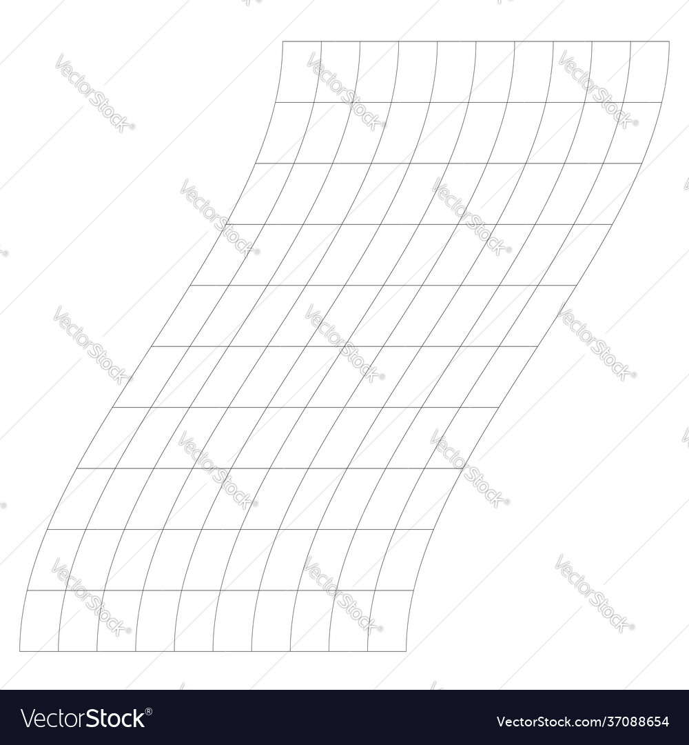 Grid mesh with distorted deformed effect abstract vector image Grid mesh with distorted deformed effect abstract
