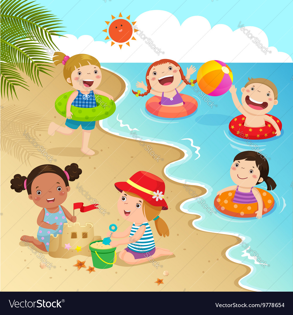 Baru 26 Kids Beach Cartoon