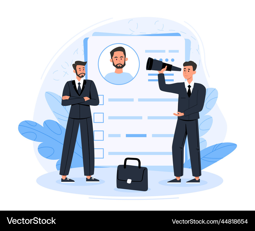 Human resources concept Royalty Free Vector Image
